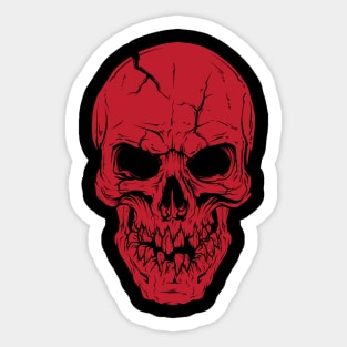 Halloween Horror Skull Sticker